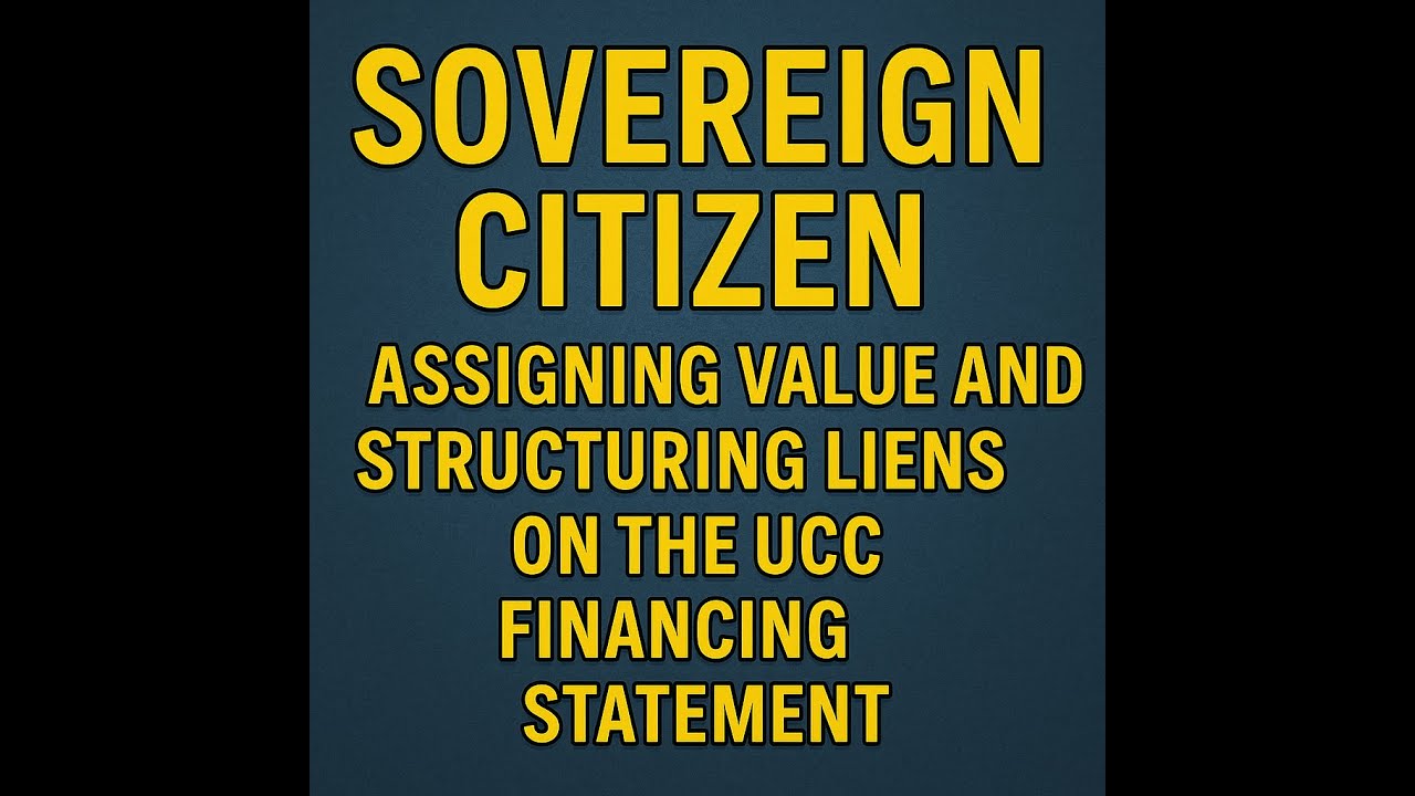 SOVEREIGN CITIZENS - ASSIGNING VALUE AND STRUCTURING LIENS ON THE UCC FINANCING STATEMENT