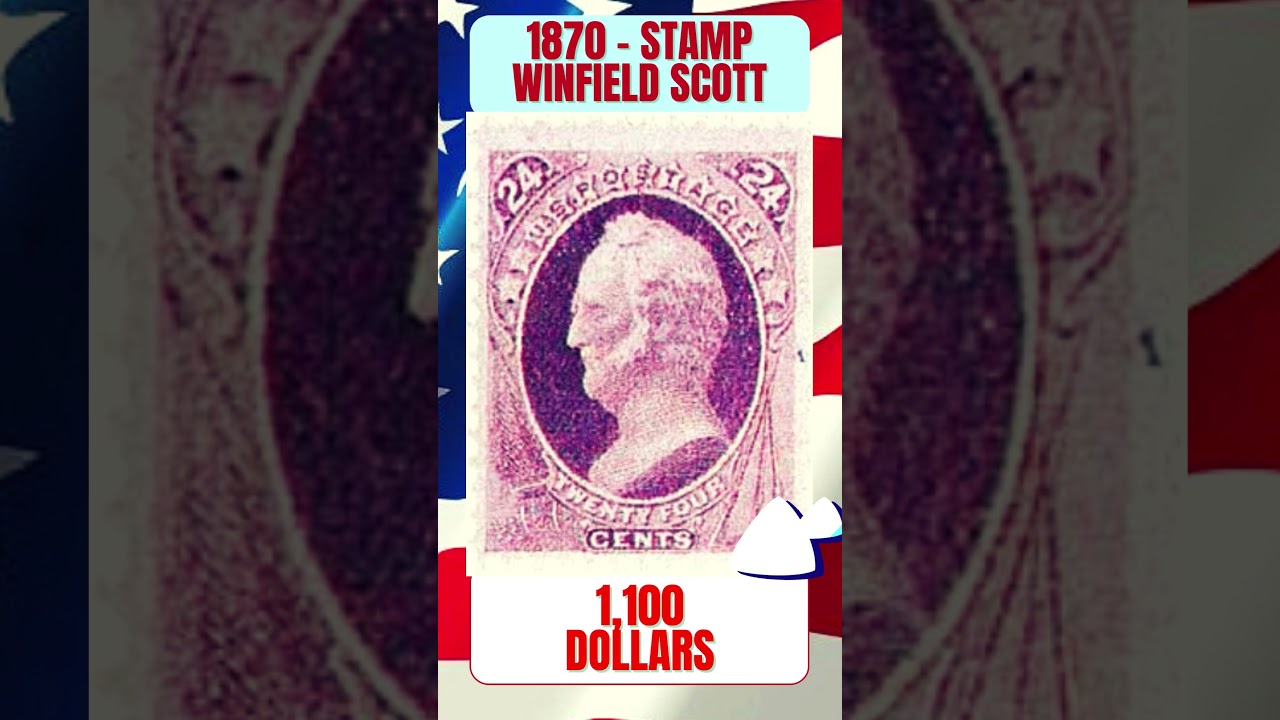 Winfield Scott AMERICAN STAMPS 1870 