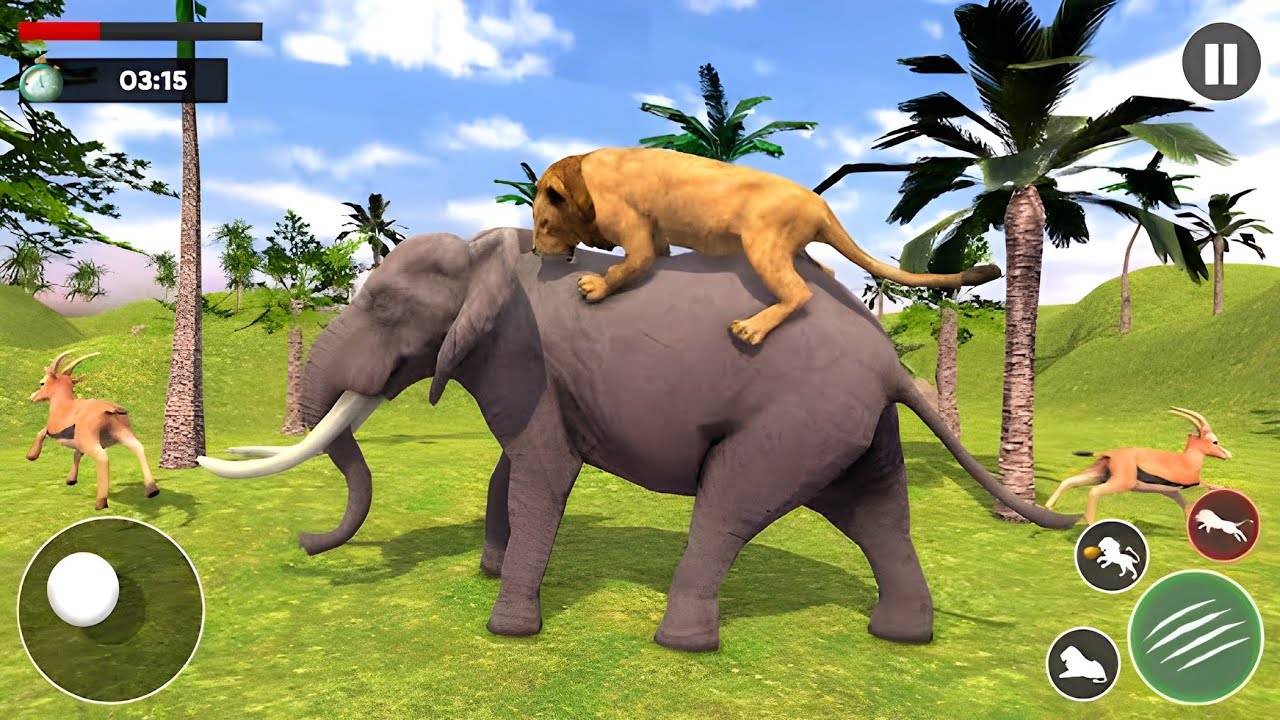 LION ATTACK! 🦁 Ultimate |  Lion King Jungle Hunting Gameplay (4K)🐻