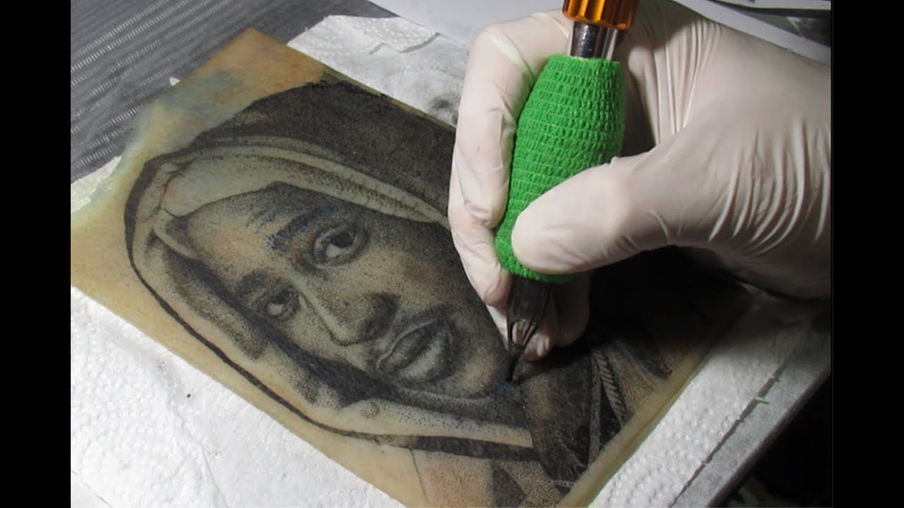 2PAC | Portrait Tattoo Practice on Pig Skin