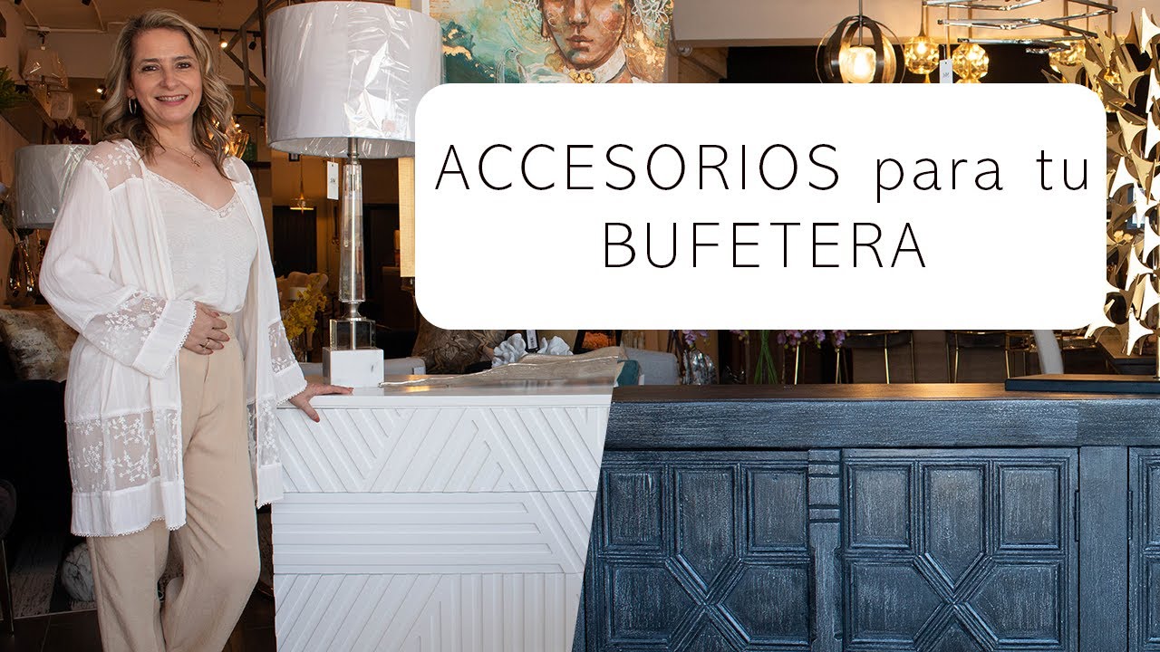 ACCESORIOS para BUFETERA | Ideas de accesorios para bufetera oscura y blanca