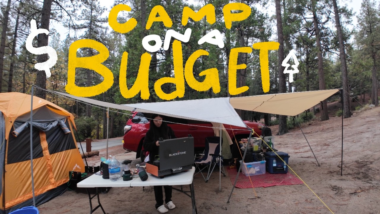 how i AFFORD to go CAMPING in my 20s | budget breakdown + tips 🏕️💰