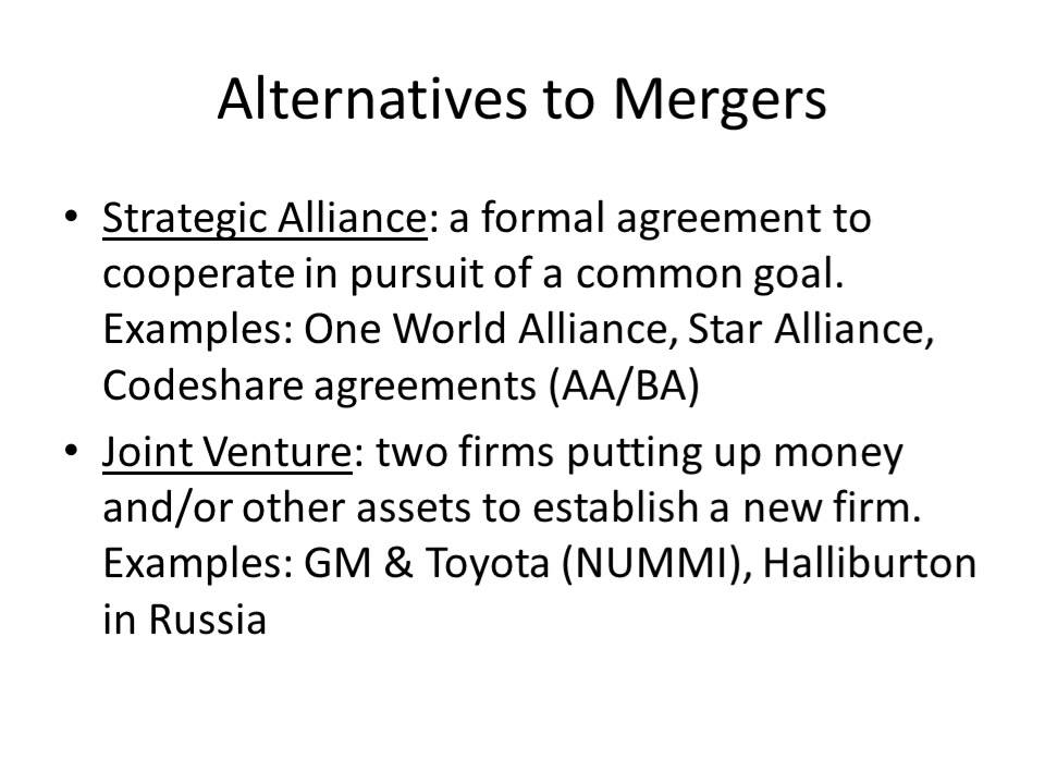 Mergers and Acquisitions