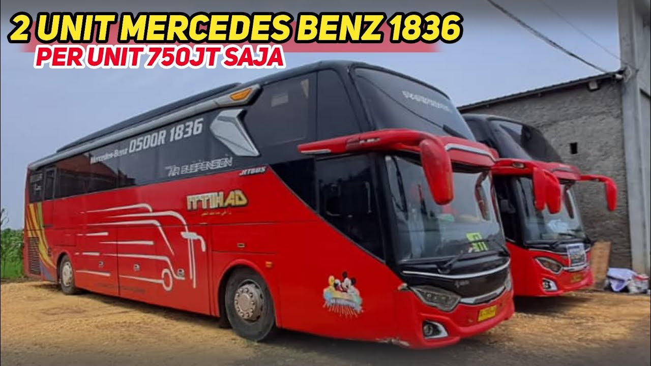 DIJUAL BUS MERCEDES BENZ 1836 HANYA 750JT SAJA‼️