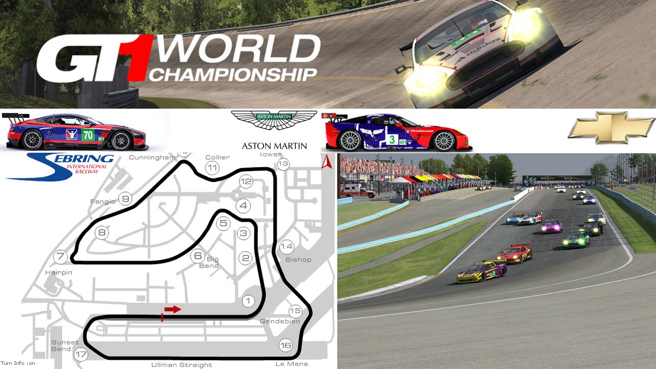 GT1 World Championship iRacing 2015S3 W4 - Sebring