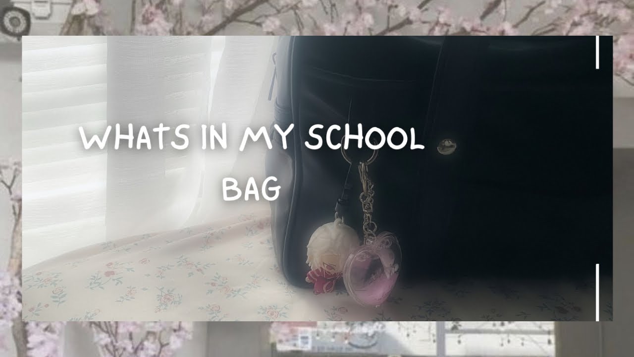 what’s in my school bag | japanese school bag | junior year »