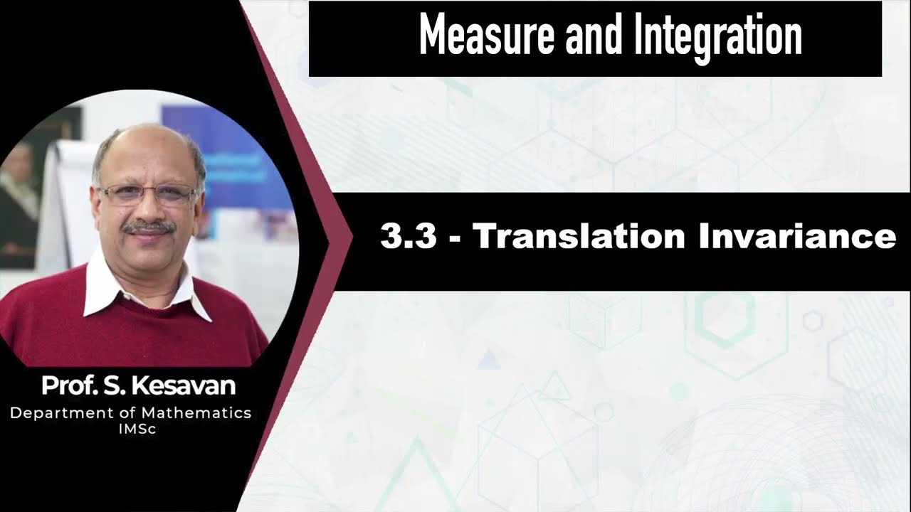 3.3 - Translation Invariance