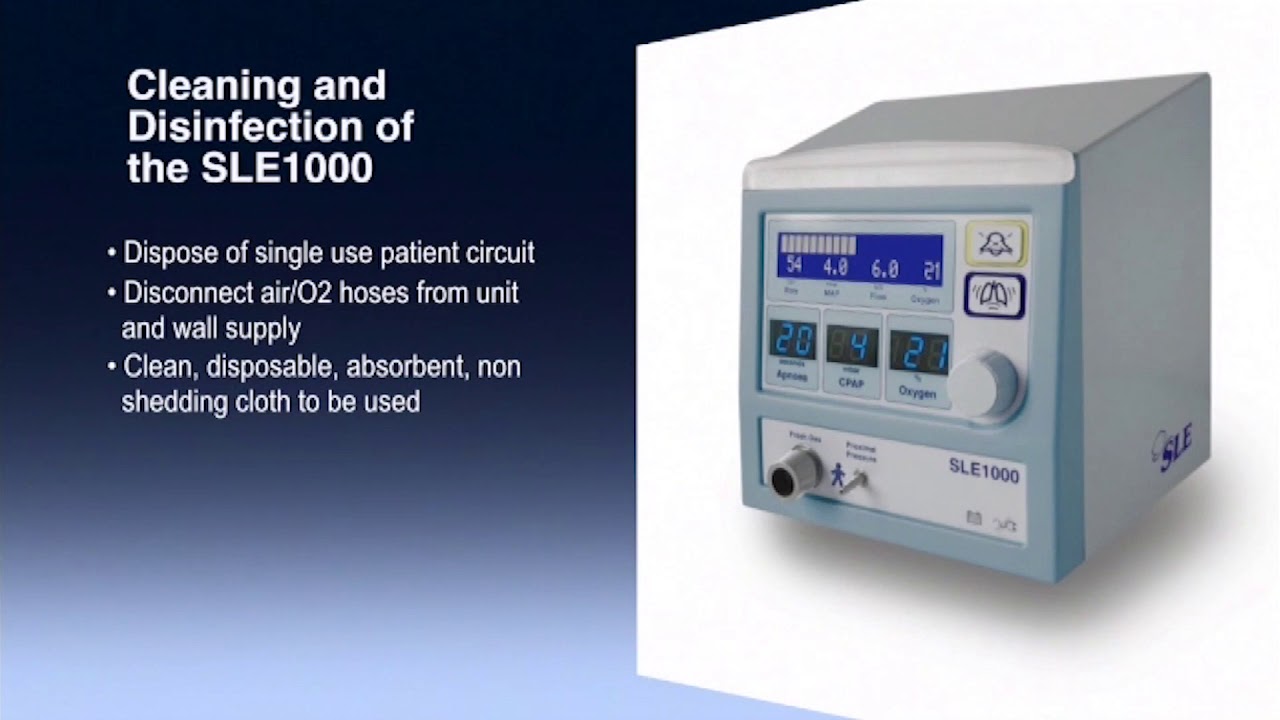 SLE1000 | 7. Cleaning and disinfection of the SLE1000