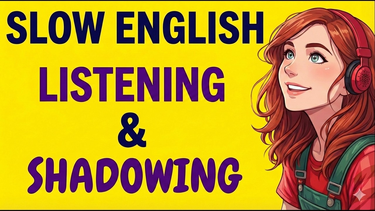 Slow English Listening & Shadowing Practice for Beginners (A1–A2) | Speak English Fluently