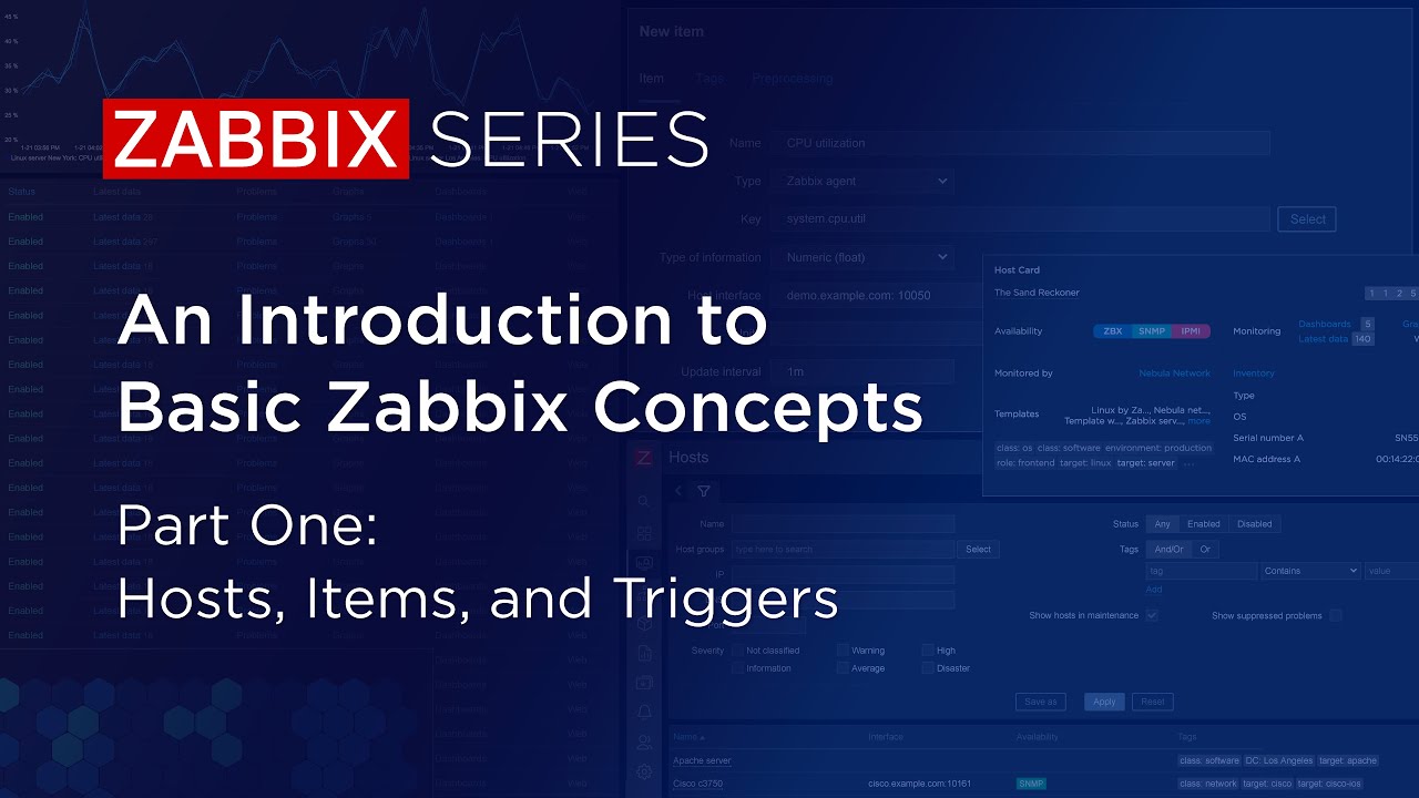 An Introduction to Basic Zabbix Concepts. Part One - Hosts, Items, and Triggers