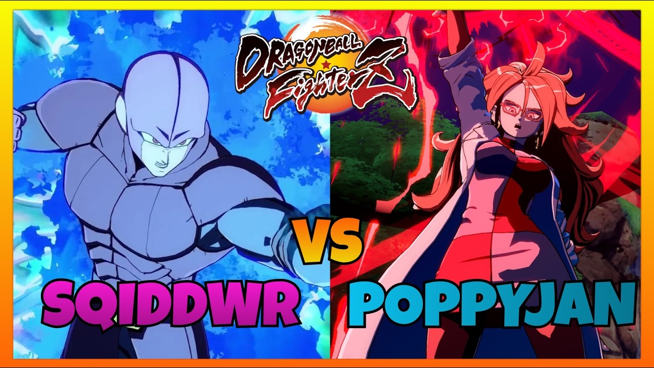 DBFZ - SQIDDWR vs POPPYJAN gameplays (Z Broly, Hit, Frieza vs UI Goku, Labcoat 21, Hit)
