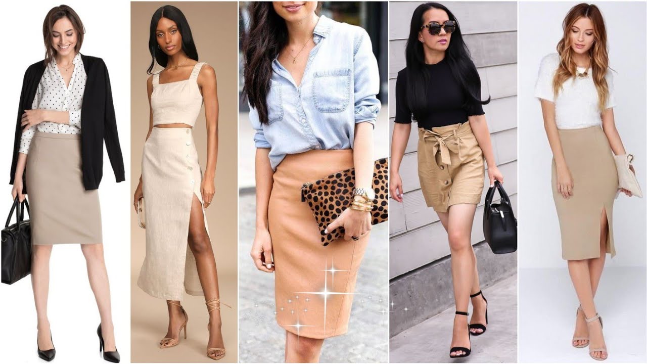 FALDAS COLOR BEIGE 🤎 COMBINACIONES F&Aacute;CILES CON EL COLOR BEIGE / MODA MUJER 2023