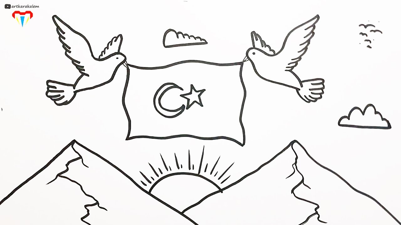 Cumhuriyetin 100.yılı resmi çizimi