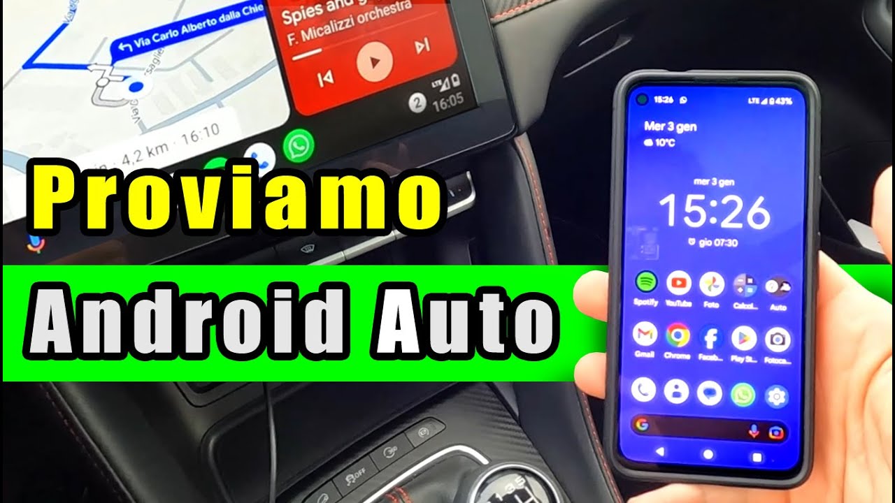 Come usare ANDROID AUTO - Guidare in sicurezza #android
