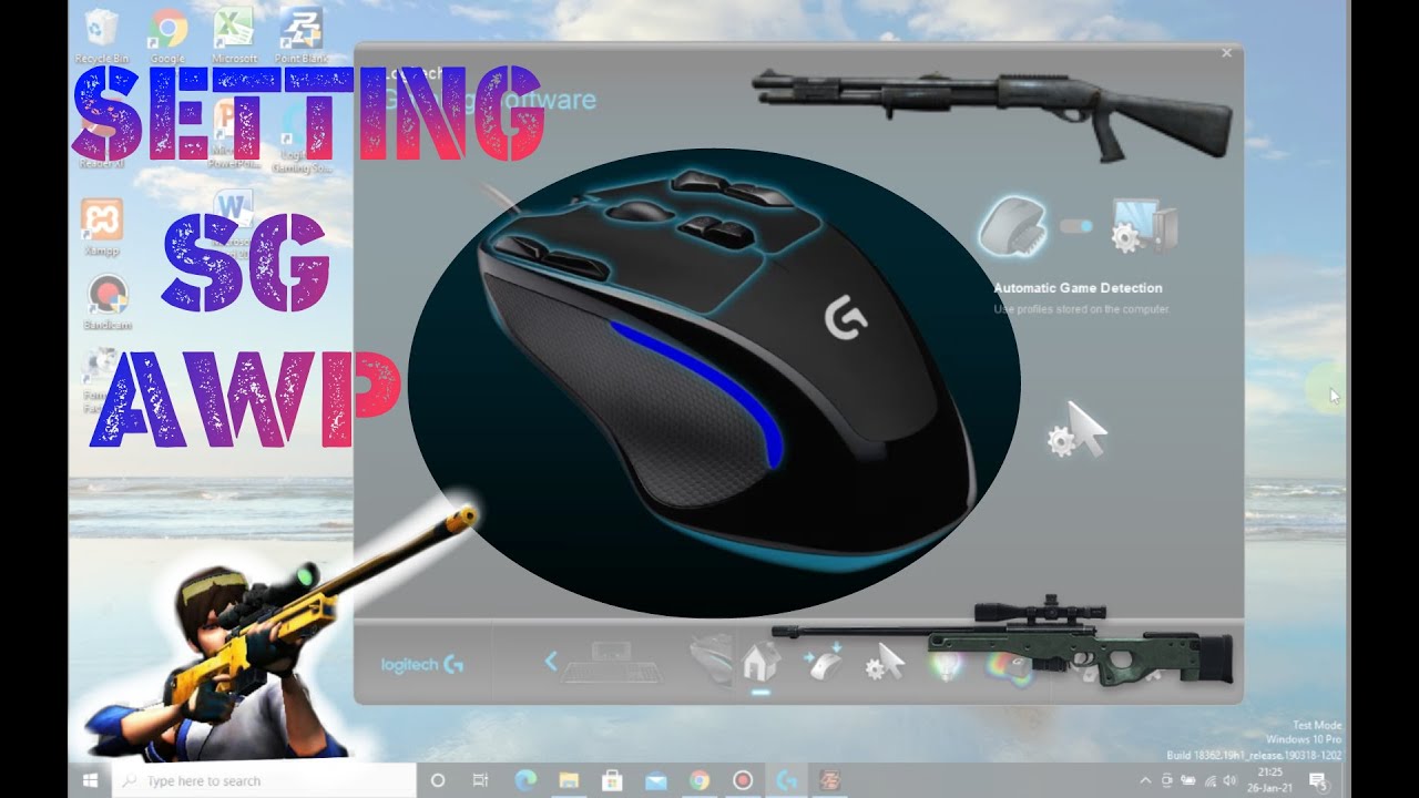 Cara Setting Mouse Logitech G300S Untuk SG & AWP 2021 - POINTBLANK ZEPETTO