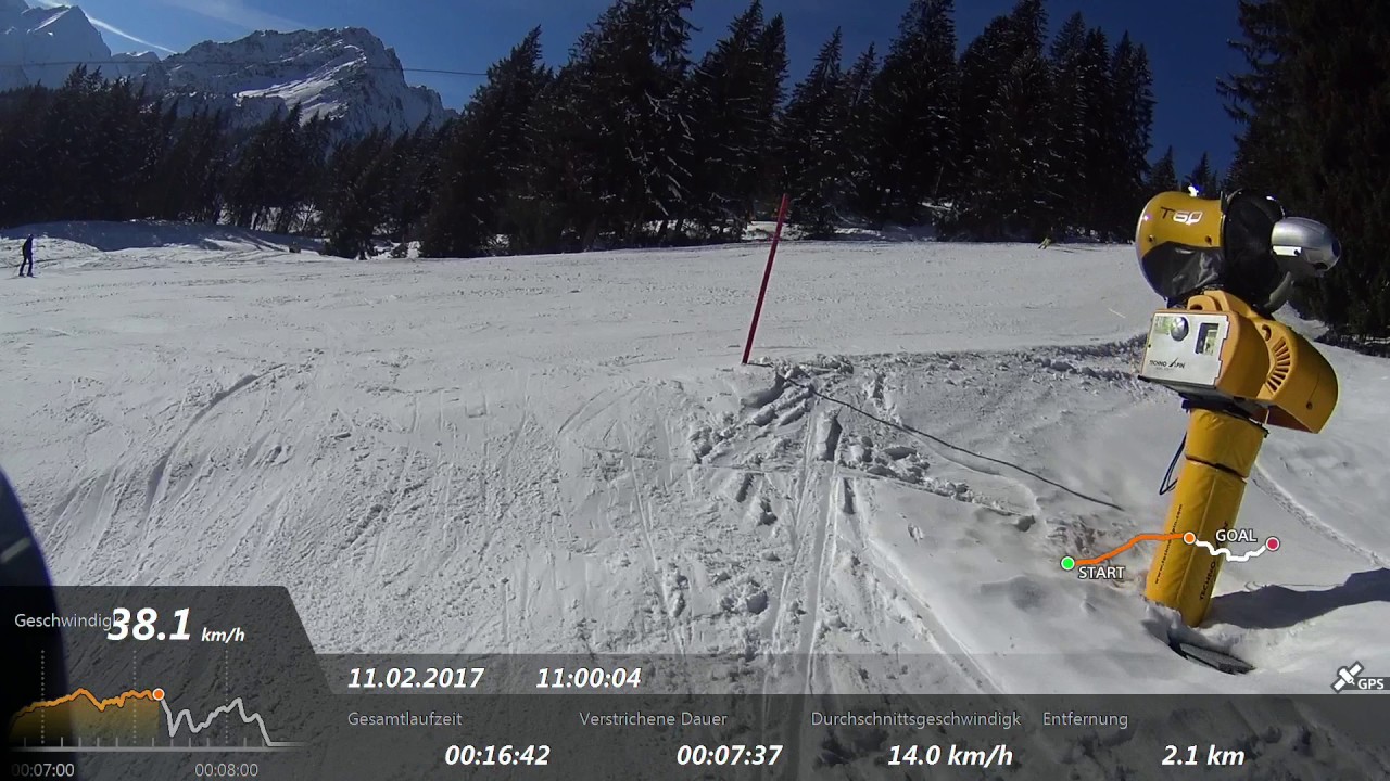 Fellhorn, Piste 2(rot), 2a(schwarz), 2(rot), 1(rot)