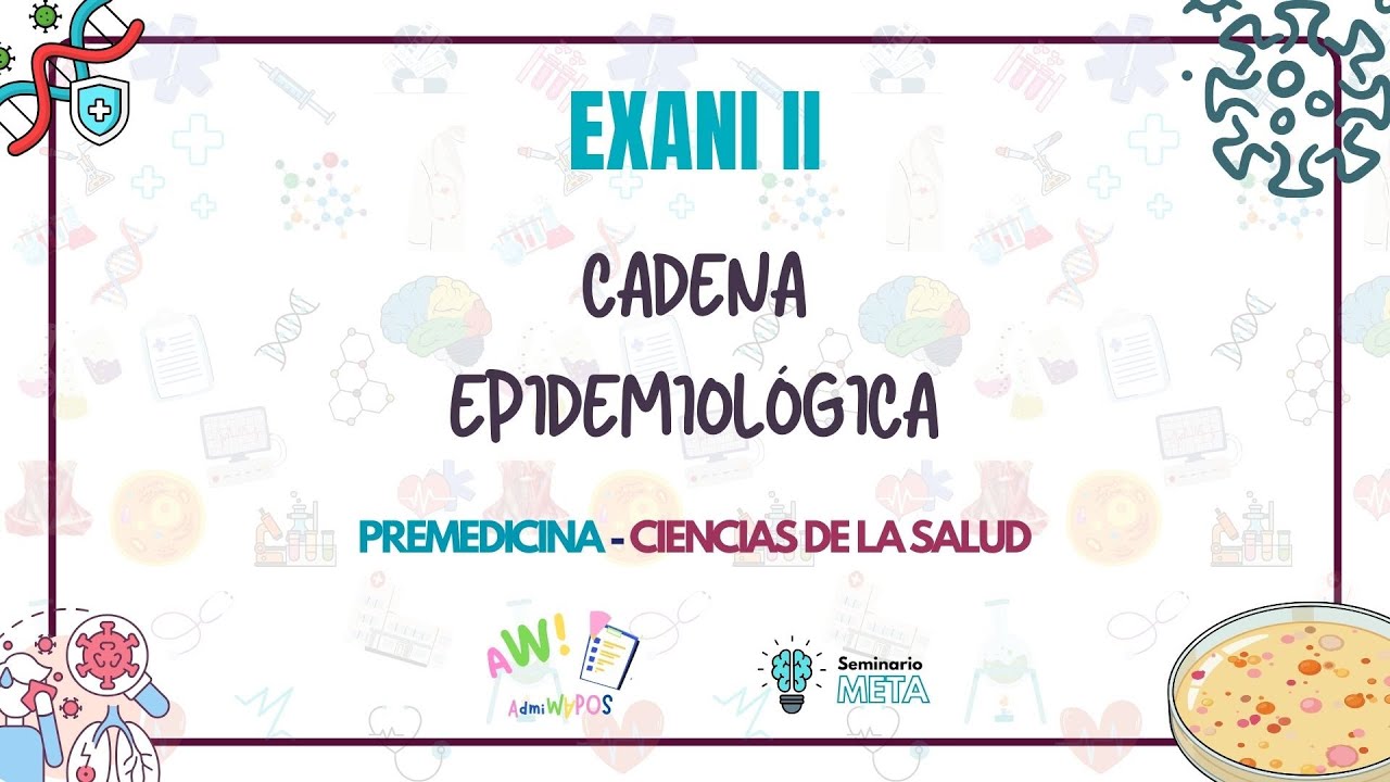 Cadena Epidemiológica y Agente Causal Biológico | Premedicina y CIencias de la Salud | EXANI II