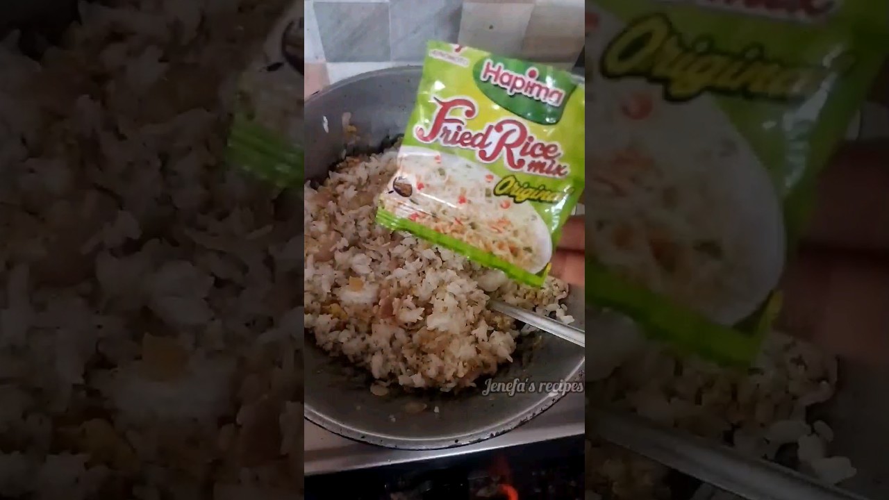 Instant Egg fried rice 😋By using hapima fried rice mix✨@jenefaesther-14 #eggfriedrice #eggrice