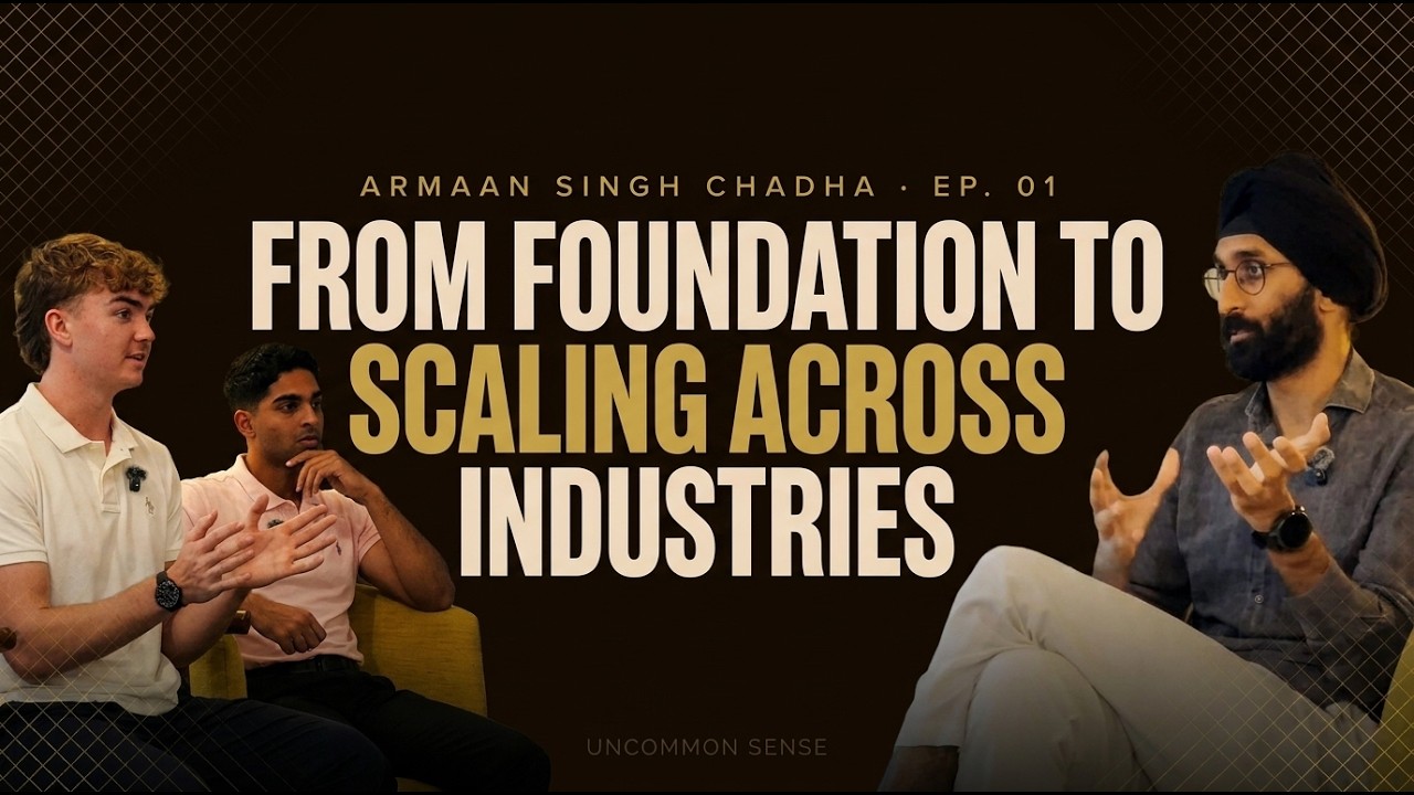 🎙️ EPISODE 1: Armaan Singh Chadha | From Foundations to Scaling Across Industries