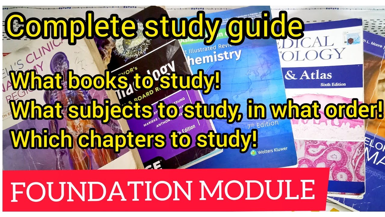 Foundation module complete study guide| 1st year mbbs