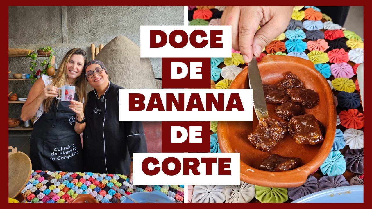 Doce de banana de corte
