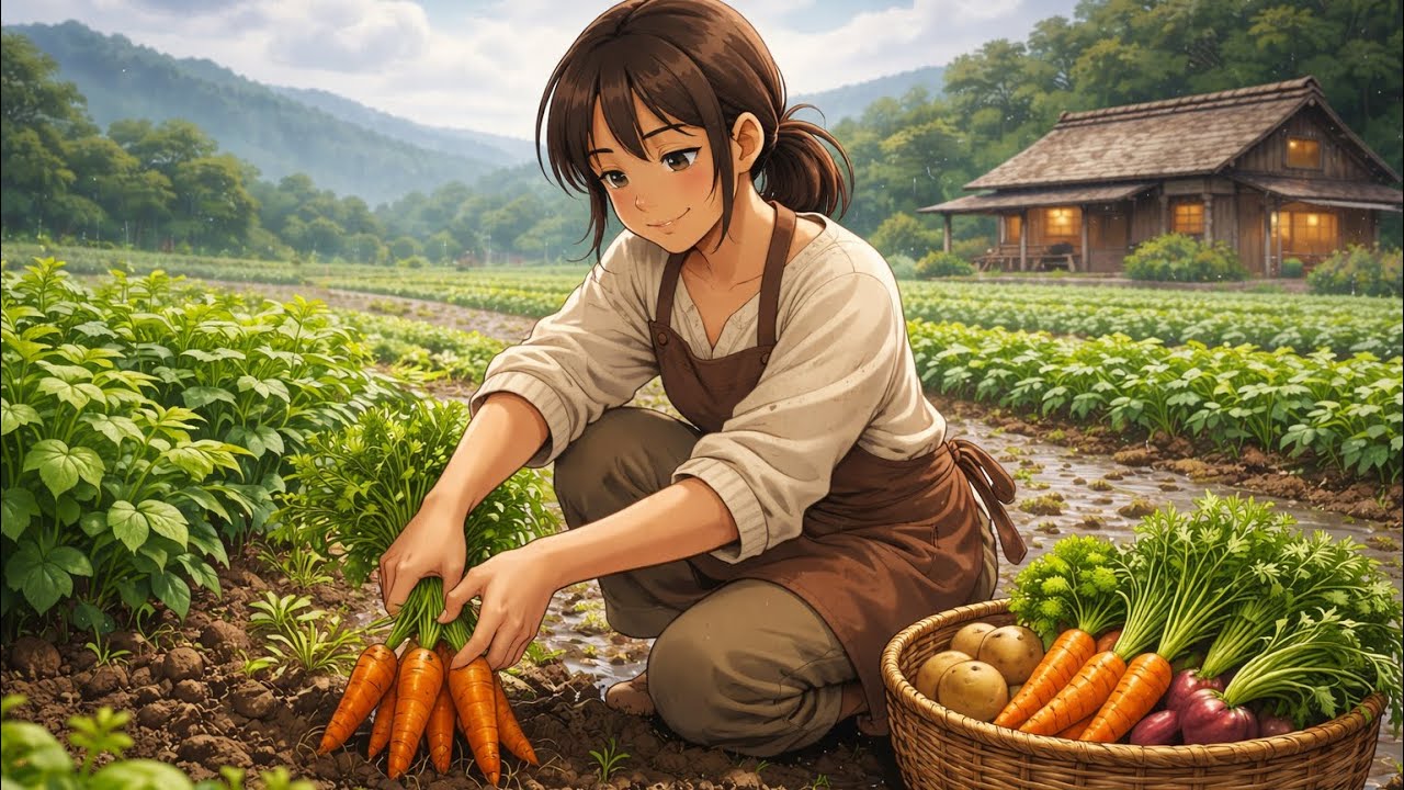 Slow Living in the Countryside 🌧️ | Cozy Anime Rain ASMR