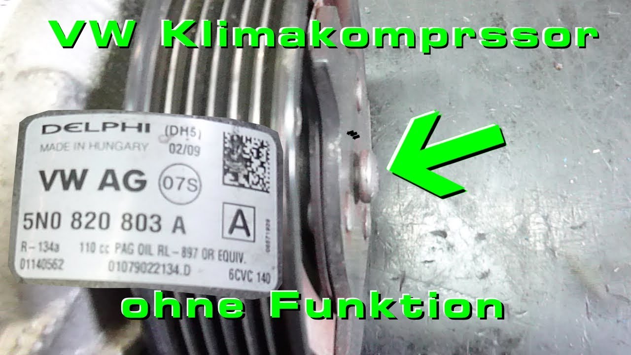 Klimakompressor 2. Ein häufiger Fehler bei VW und Audi