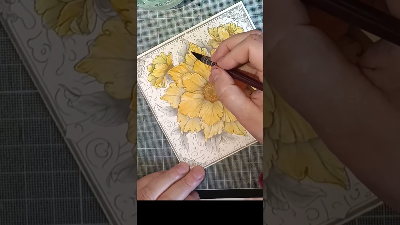 Dernière aquarelle sur carte Action 