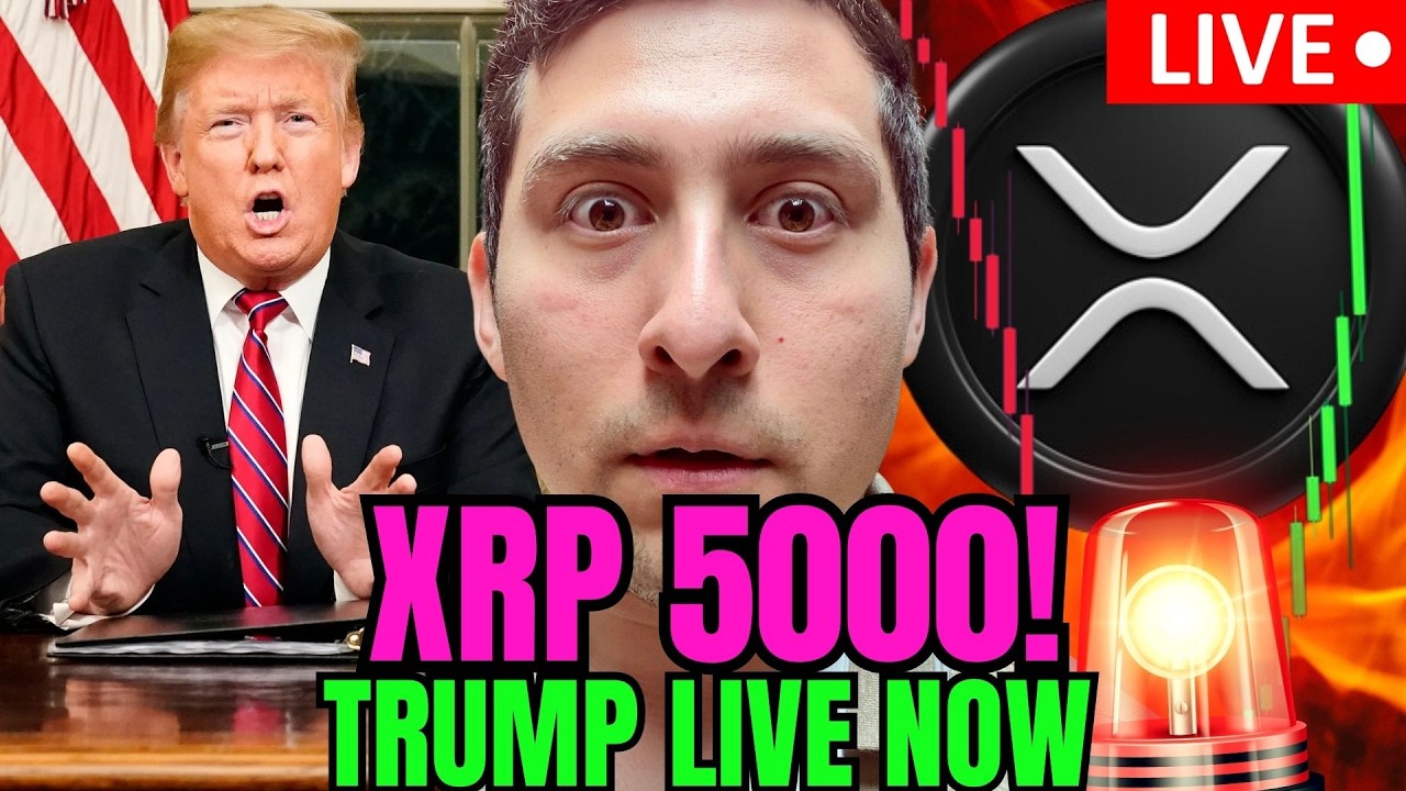 XRP WATCH! TRUMP BIG NEWS. CRYPTO LIVE
