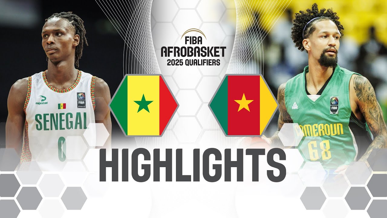 Senegal 🇸🇳 v Cameroon 🇨🇲 | Highlights | FIBA AfroBasket 2025 Qualifiers