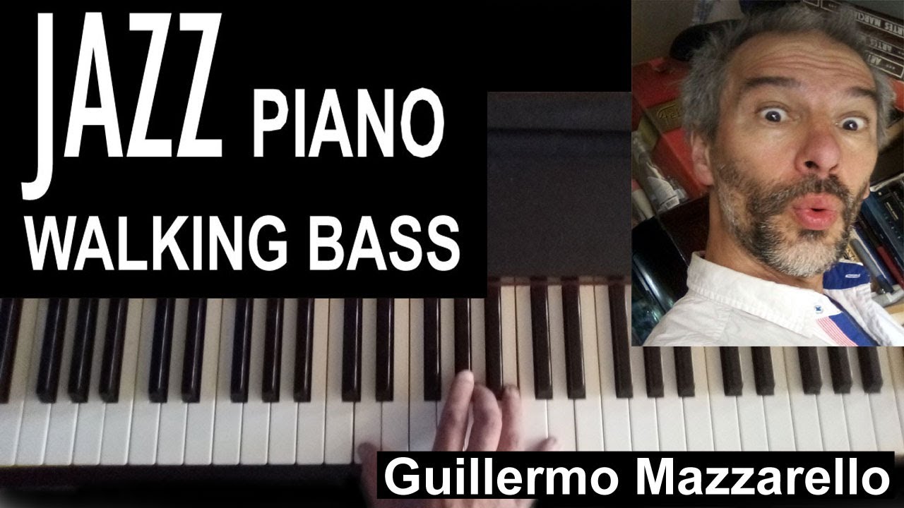 WALKING BASS en PIANO (en Español) Como tocar Piano TUTORIAL