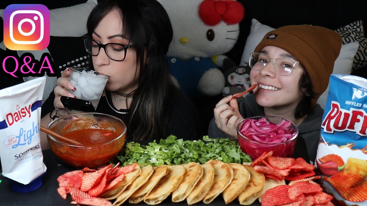 TACOS DE PAPA MUKBANG | INSTAGRAM Q&A