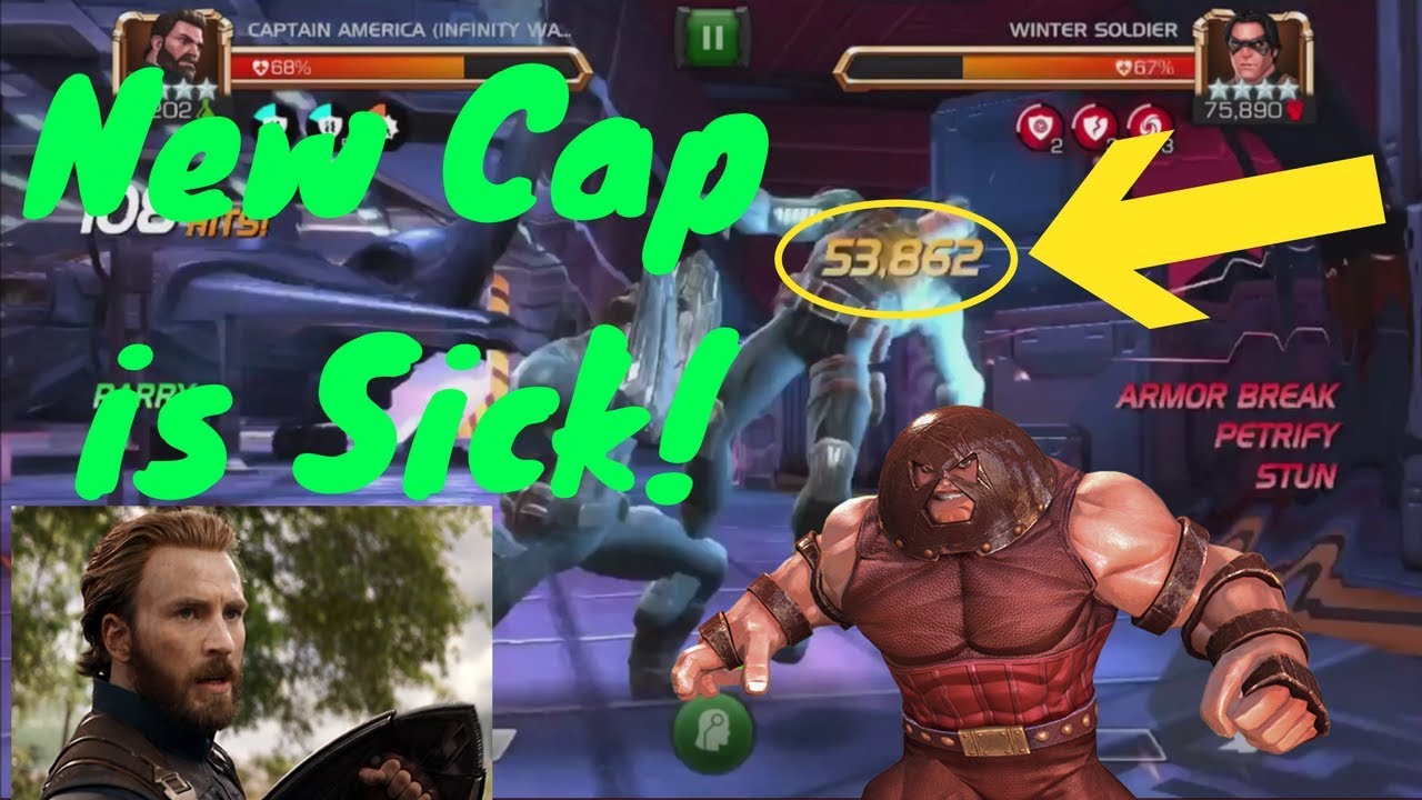 Captain America IW is Sick! 53k L2! - Marvel Contest Of Champions