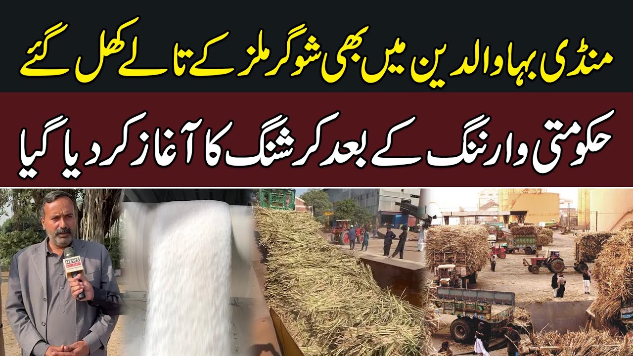 Sugar Mills Reopen in Mandi Bahauddin | Crushing Season Begins After Government Warning | News Alert