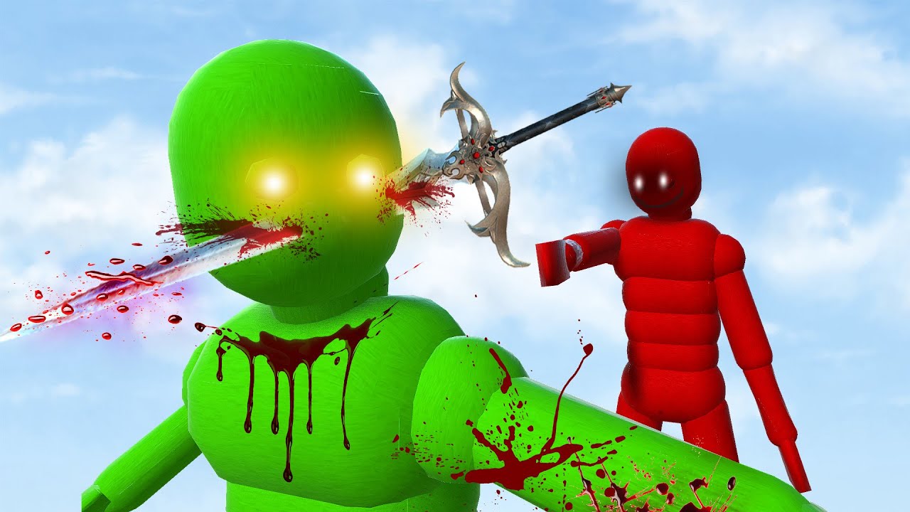 Dynamic Smart AI NPCs Fight with Brutal Weapons (Active Ragdoll Physics) Overgrowth Mods Gameplay