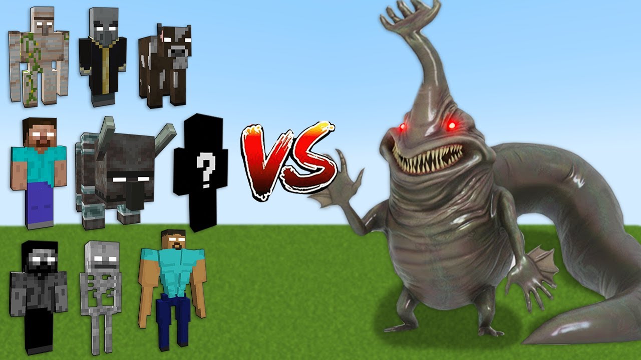 Herobrine Mobs vs NEW HAND SEA MONSTER | Minecraft Mob Battle