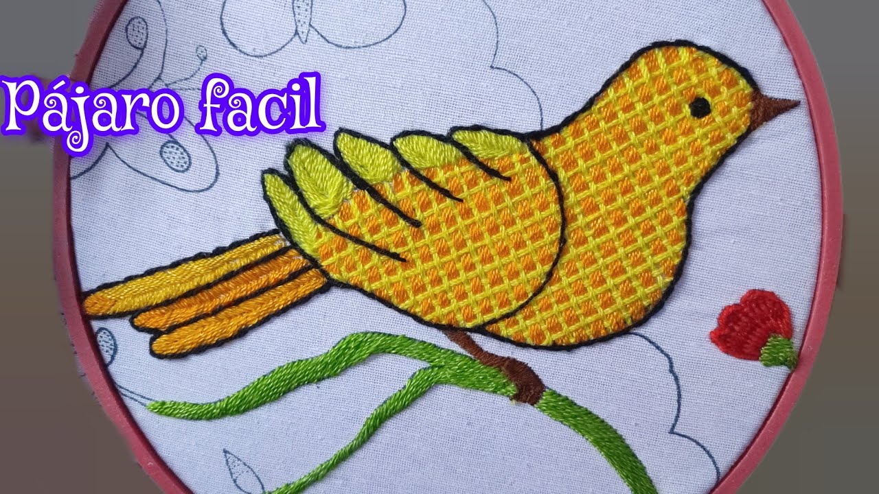 Cómo Bordar PAJAROS FACIL