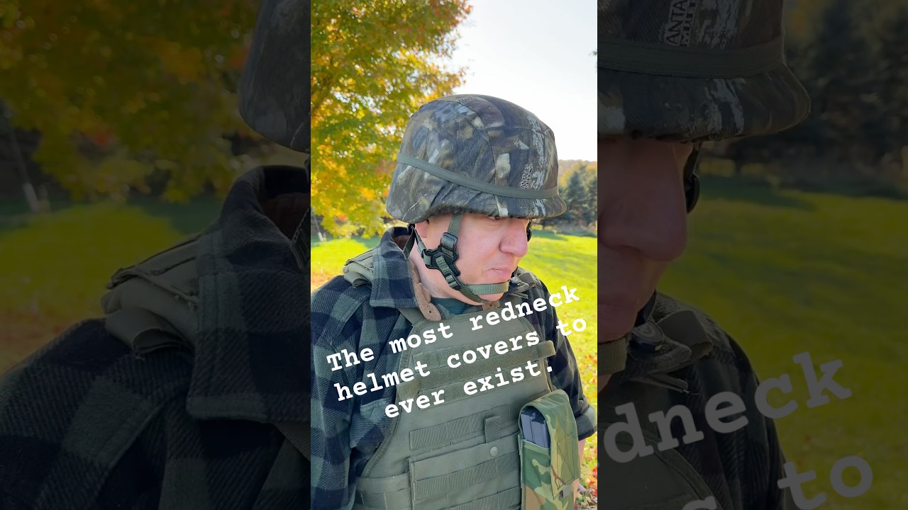 The Most Cursed Redneck Helmet Covers Ever. #camo #redneck #realtree #tacticalgear
