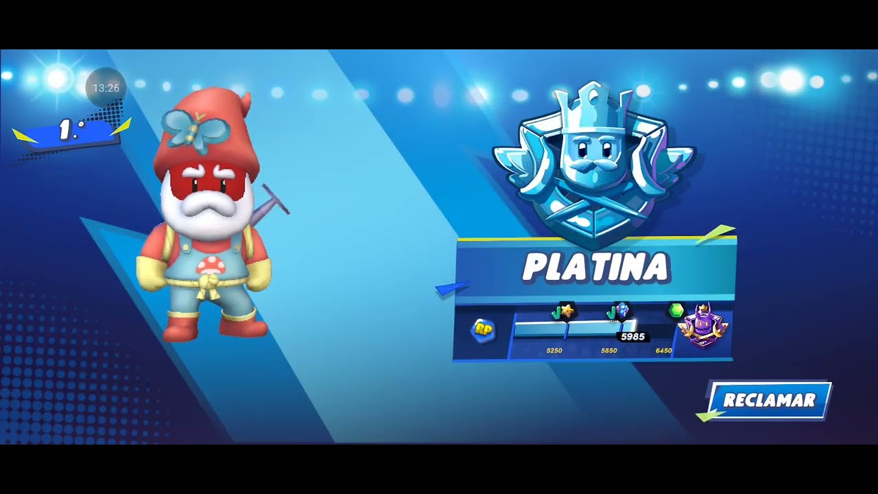 CHEGUEI A PLATINA 3 NO STUMBLE GUYS (TEMPORADA 19)