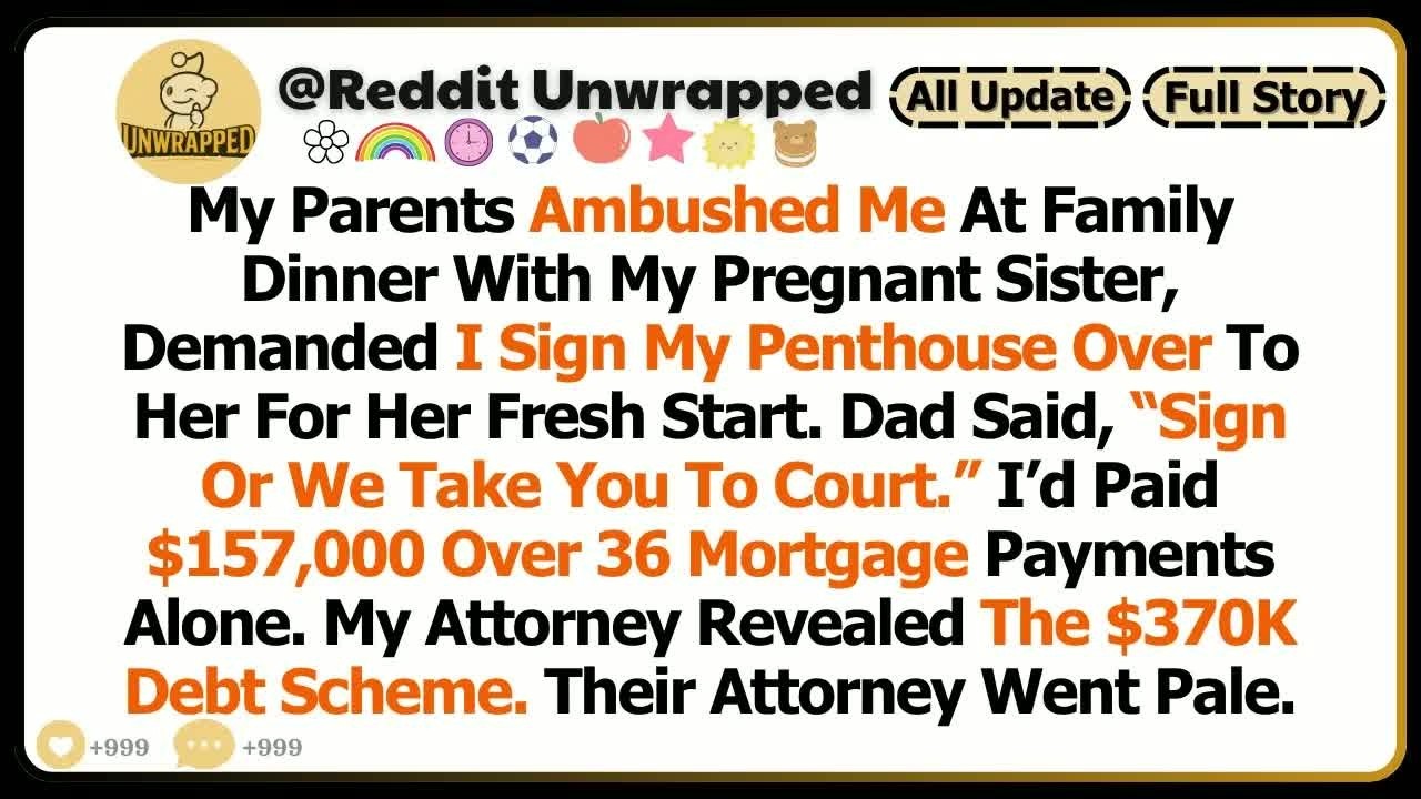My Parents Tried To Make Me Sign Over My Penthouse To My Sister. When I Refused — Dad....