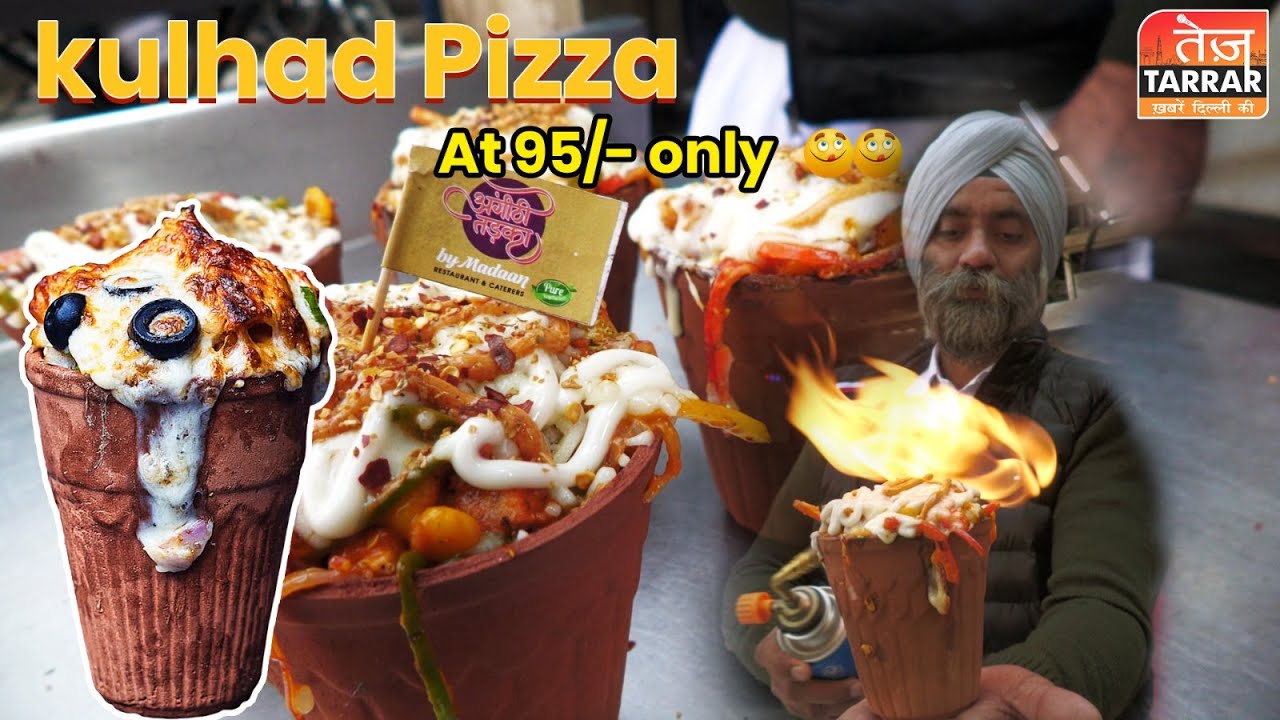 Kulhad Pizza | Delhi Street Food | Viral Kulhad Pizza | Kulhad Pizza | Angithi Tadka By Madaan