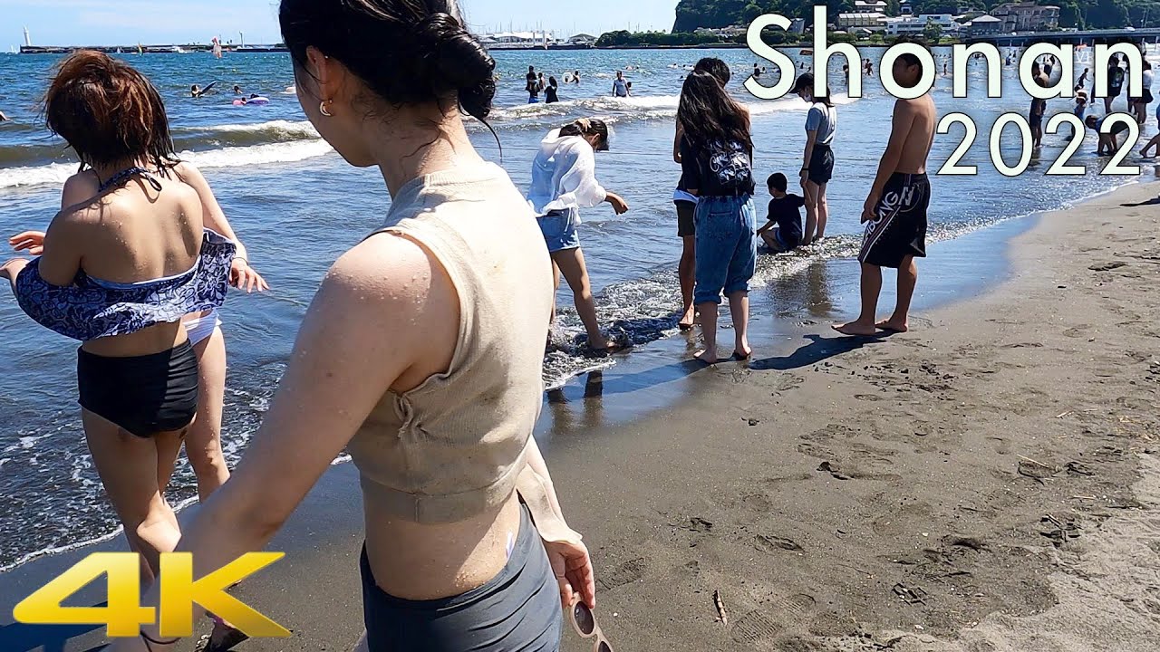 The most popular beach near Tokyo. 海の日の夏真っ盛りの片瀬東浜海水浴場ビーチ2022.JULY The height of summer. #海水浴 #beach