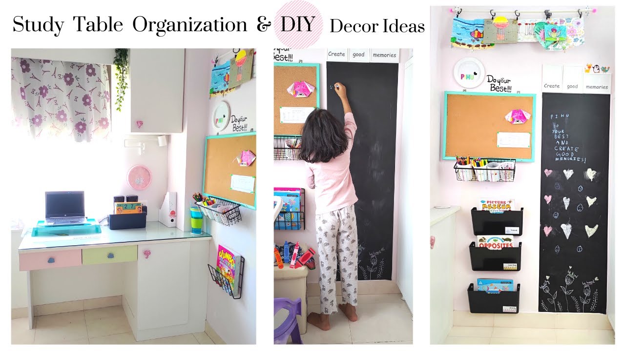 Tips on How To Organize Study Table (set-up for online classes) & Many Amazing DIY Wall Decor Ideas