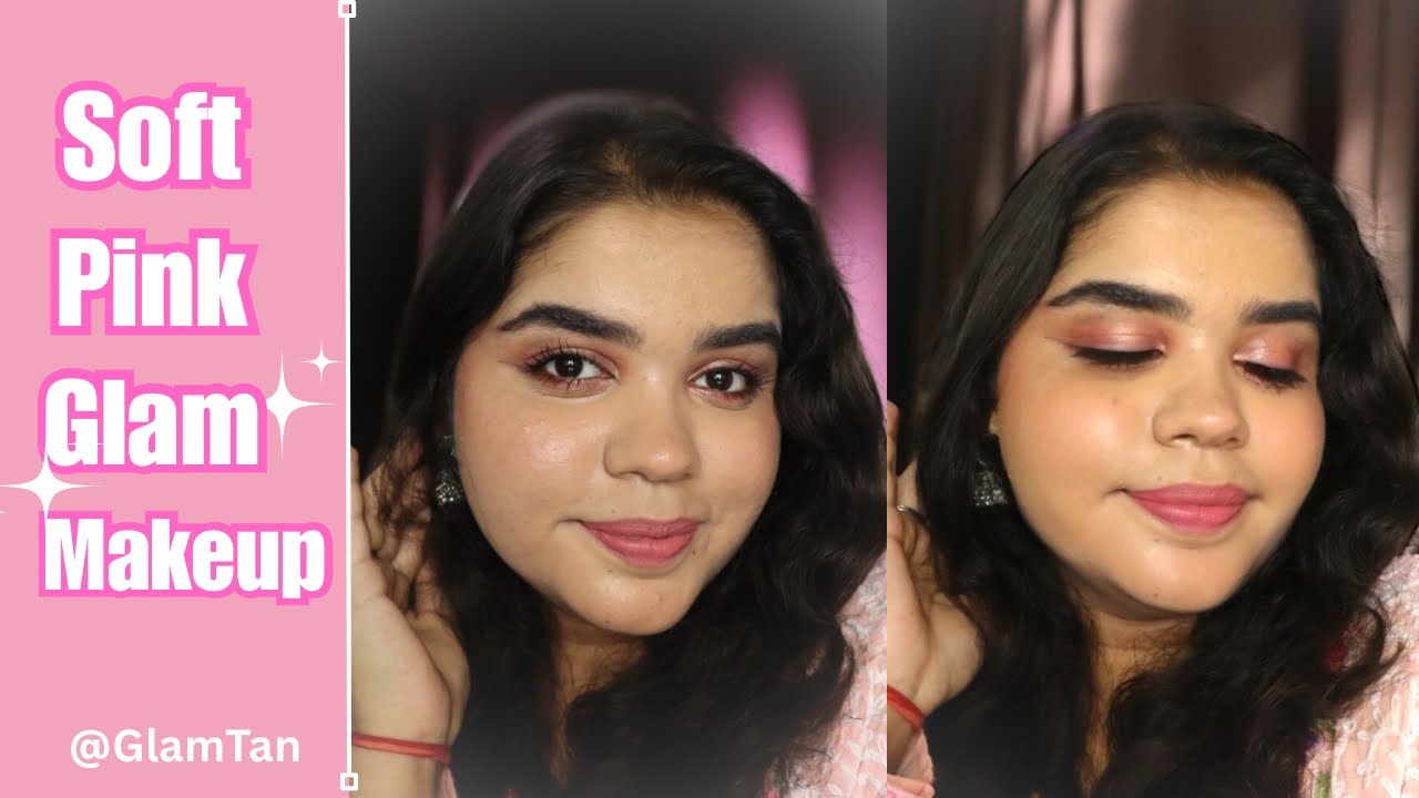 Soft Pink Glam Makeup Tutorial | Easy & Beginner Friendly Look 💕✨