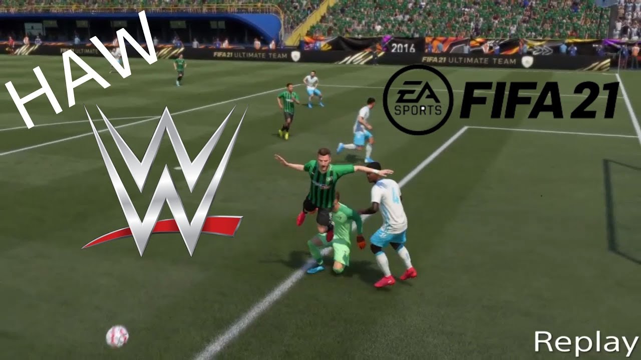 FIFA 21 WRESTLING LIKE WWE AND FAILS #3 (FIFA 21 WWE AND BRUTAL FOULS)