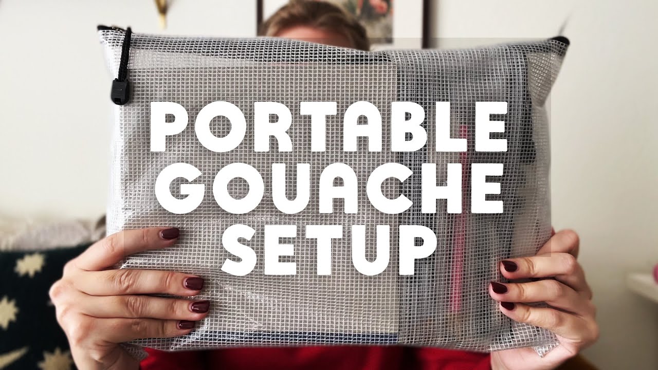 Portable Gouache Setup: Painting On The Go