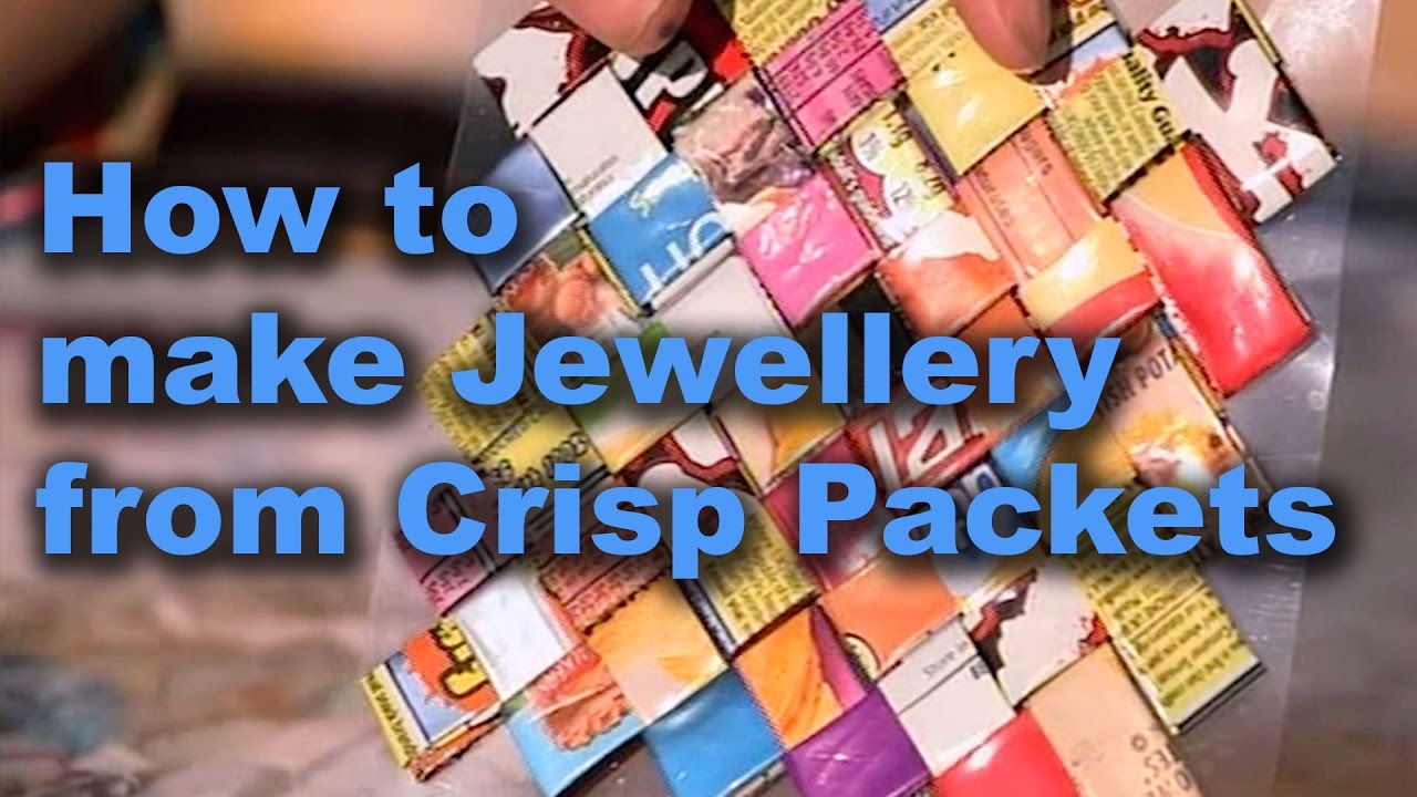Make Funky Jewellery from Crisp packets - Totally Rubbish - CBBC