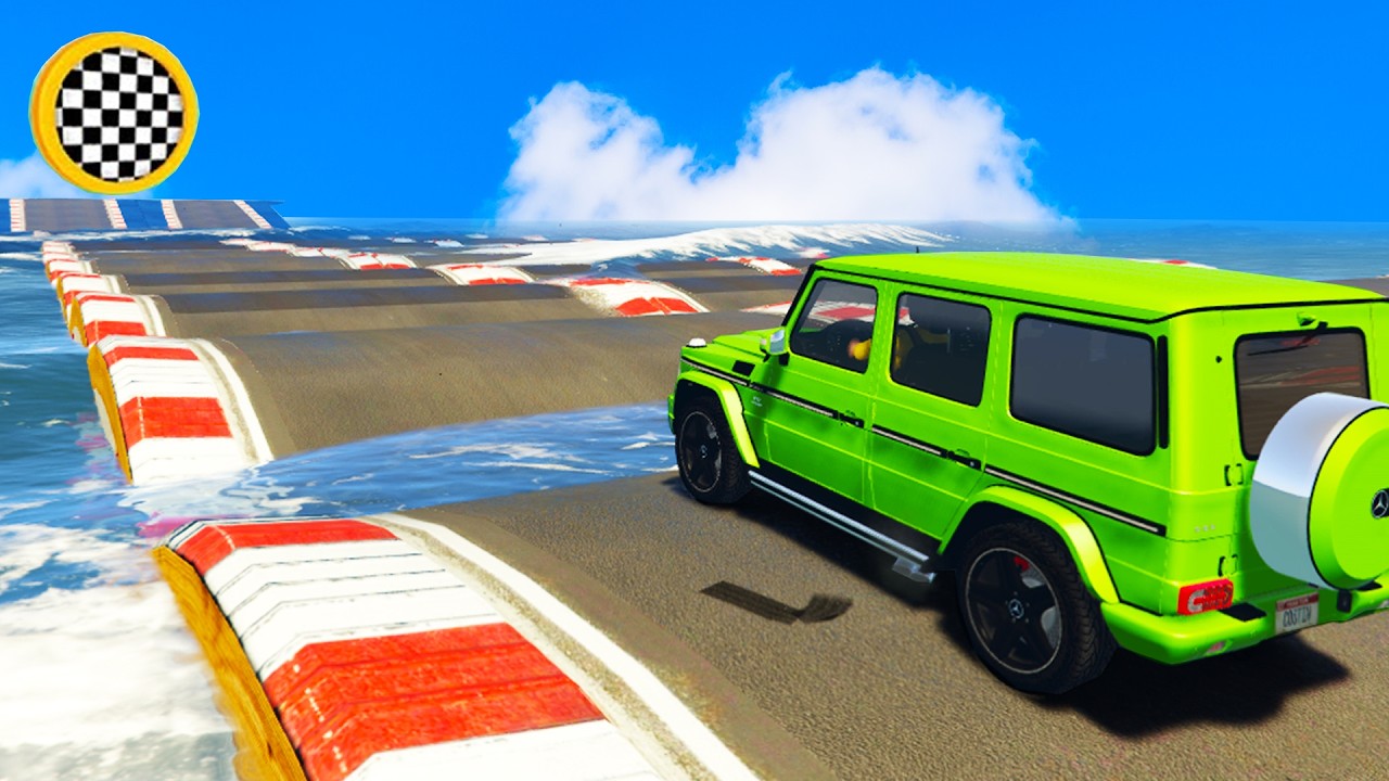 Care MASINA trece cel mai DENIVELAT DRUM cu APA in GTA!