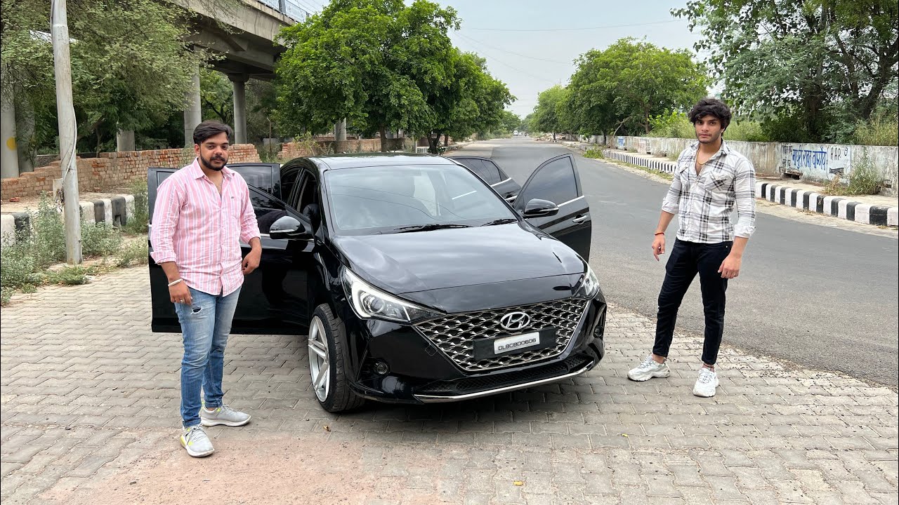 Modified Black Hyundai Verna In Delhi❤️