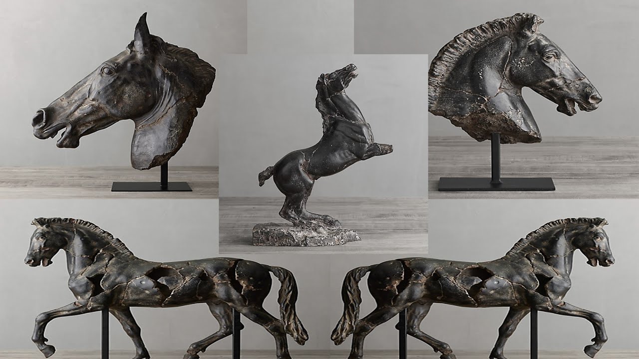 Restoration Hardware Inspired Horse Statue | RH Horse Sculpture Dupe